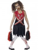 Zombie Cheerleader,  Barn Maskeraddrkt Halloween Strl L