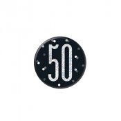 Badge 50 r, Svart/Silver