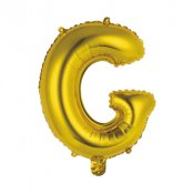 Bokstavsballong Guld G - 41cm